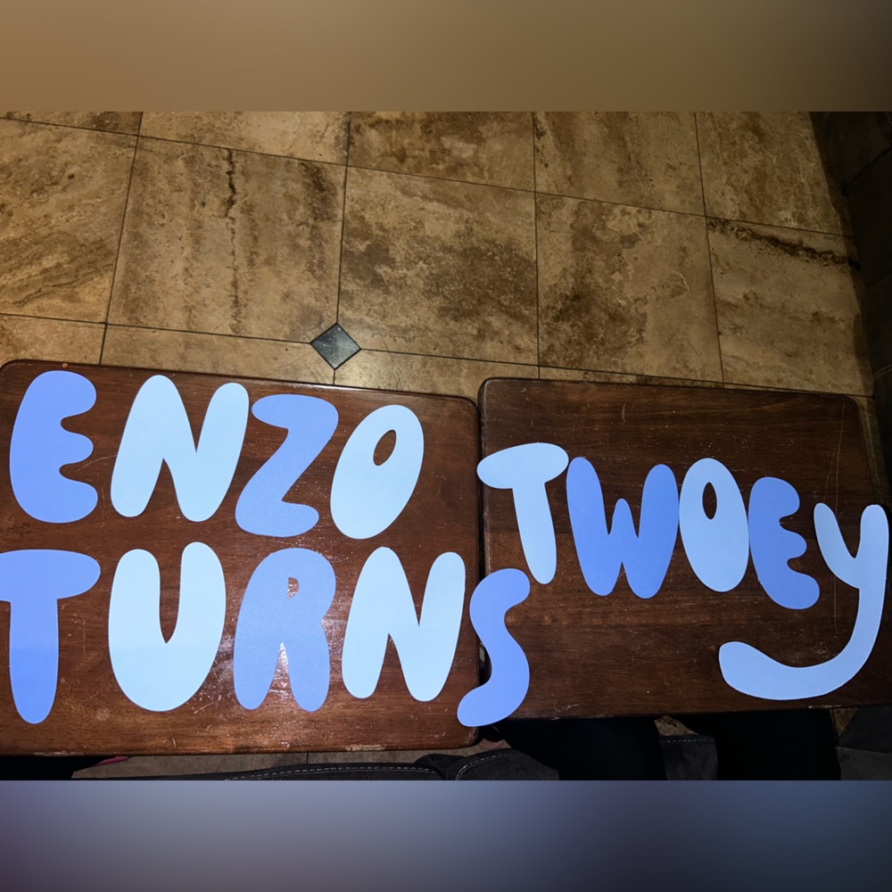 Personalized Bluey Birthday Banner